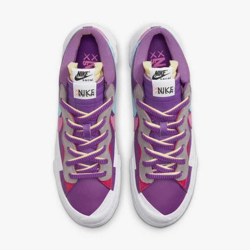 Kaws x Sacai x Nike Blazer Low Purple Dusk | DM7901-500 | Grailify